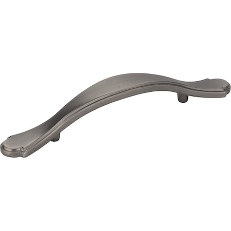 Elements 3" Center-to-Center Brushed Pewter Gatsby Cabinet Pull 3108BNBDL